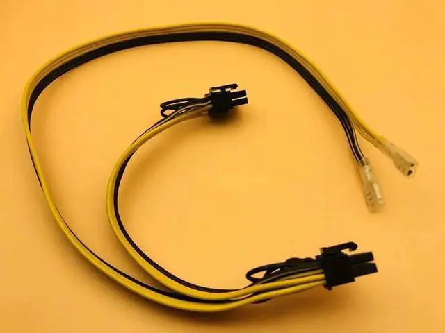 Alt view image 3 of 6 - PCIE Video Card Power Cable Dual 8pin (6+2) Splitter Power Supply Wire 250 Female Terminal 18AWG Cables for ETH BTC Miner Mining