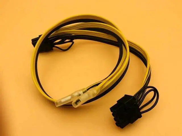 Alt view image 4 of 6 - PCIE Video Card Power Cable Dual 8pin (6+2) Splitter Power Supply Wire 250 Female Terminal 18AWG Cables for ETH BTC Miner Mining