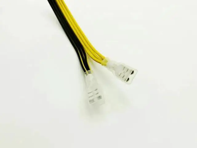 Alt view image 2 of 6 - Power Cable PCIE Video Card Dual 8pin (6+2) Splitter Power Supply Wire 250 Female Terminal 18AWG Cables for ETH BTC Miner Mining