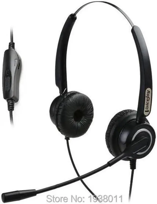 Main image of Aomoproing Volume and Mute Switch headset for call center ,office headset with 4-pin RJ9 Plug headset for most office telephones