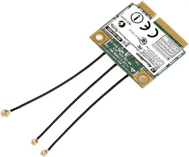 Alt view image 3 of 6 - 1300Mbps Mini PCI-E Wlan Card For Azurewave AW-CB160H 802.11ac/abgn WiFi+Bluetooth 4.0 Broadcom BCM94360HMB +3X IPEX-4 antennas