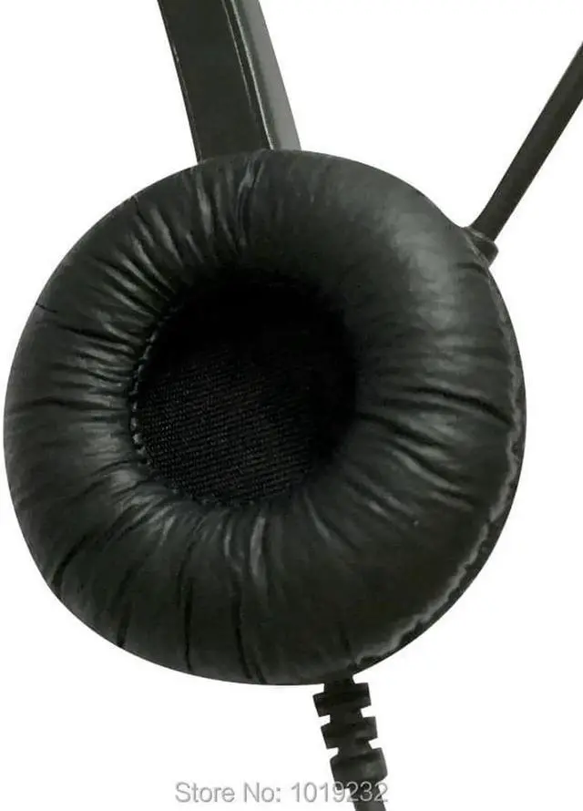 Alt view image 3 of 5 - Aomoproing call center headset with RJ9 plug office telephone RJ9 headset Noise Canceling Microphone for AVAYA 2400 4600
