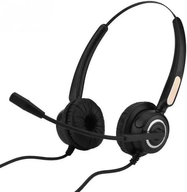 Alt view image 3 of 6 - Aomoproing Fashionable Call Center USB Headset Light Weight Noise Cancelling USB Call Center Headset with Microphone