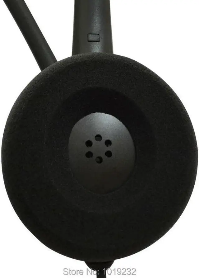 Alt view image 2 of 6 - Aomoproing RJ09 RJ11 call center headset with RJ9 plug ,QD cable+ Volume+Mute telephone headset RJ9 plug,or 2.5mm plug or dual 3.5mm plug