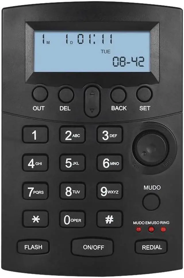 Alt view image 6 of 6 - Aomoproing HST-8000 Telefon Headset Telephone Telefone Call Center Telephone Set With Protecting Earphone Flexible Microphone LCD Display