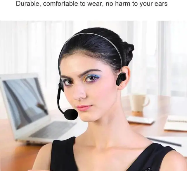 Alt view image 4 of 6 - Aomoproing Headset Telephone Caller ID Display Function Call Center Telephone Noise Cancelling Headset for Office