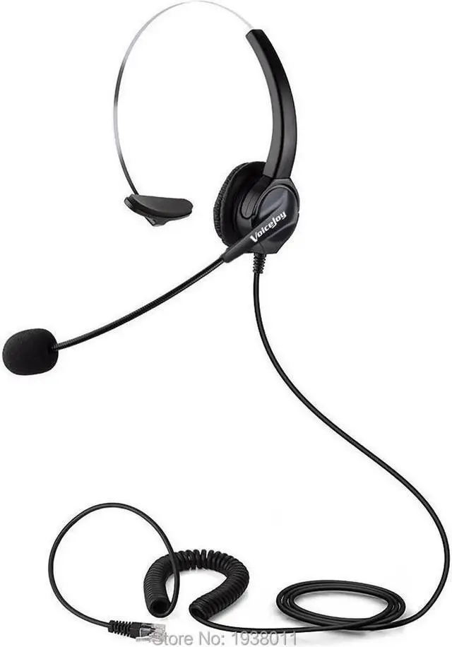 Alt view image 3 of 4 - Aomoproing VoiceJoy Call center headset Telephone RJ9 plug headset ONLY for AVAYA Phone 1608 1616 9608 9610 9620 etc, Yealink Phones,etc