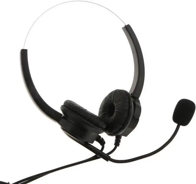 Alt view image 3 of 6 - Aomoproing VD530D Hands- Corded Customer Service Call Center Headset Noise Cancelling with Microphone