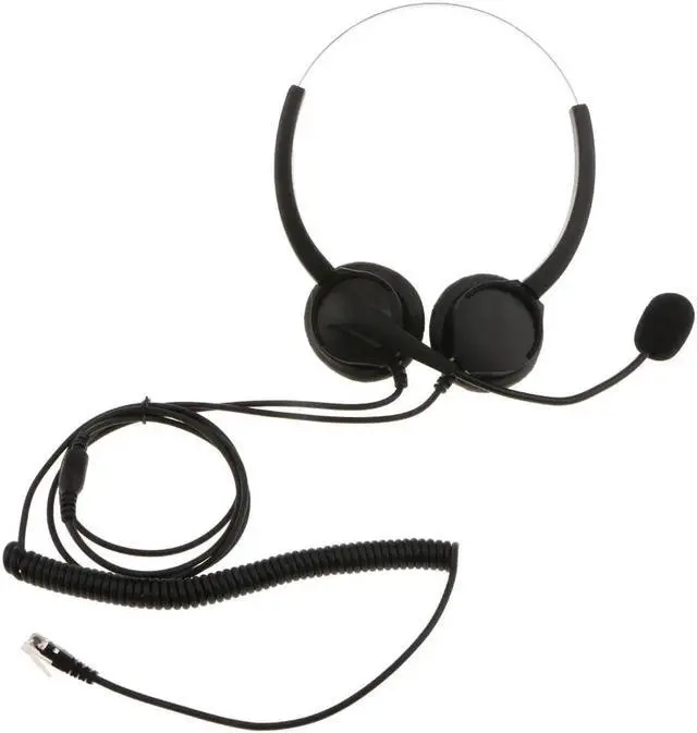 Alt view image 4 of 6 - Aomoproing VD530D Hands- Corded Customer Service Call Center Headset Noise Cancelling with Microphone