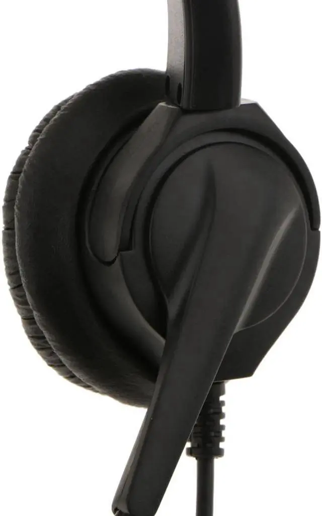 Alt view image 6 of 6 - Aomoproing VD530D Hands- Corded Customer Service Call Center Headset Noise Cancelling with Microphone