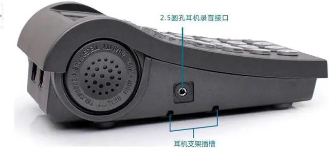 Alt view image 5 of 6 - Aomoproing Call center phone Office telephone with Volume Mute function telephone with RJ9 and 2.5mm jack phone headset