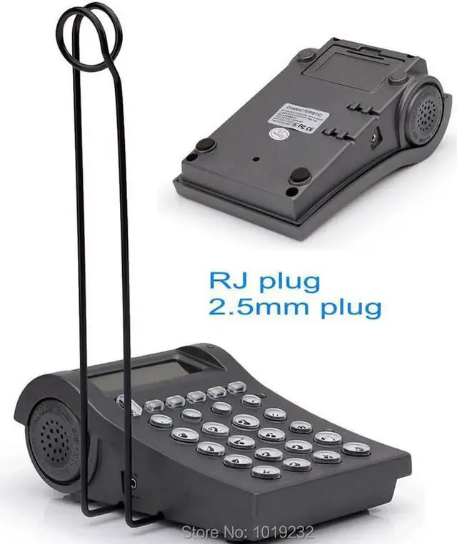 Alt view image 3 of 6 - Aomoproing Call center phone Office telephone with Volume Mute function telephone with RJ9 and 2.5mm jack phone headset