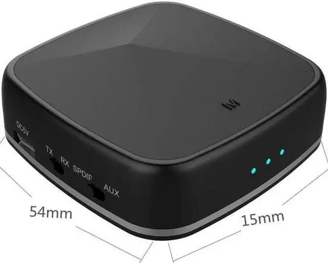 Alt view image 2 of 6 - 3.5mm Bluetooth Wireless Adapter 2-In-1 Bluetooth Transmitter Receiver support APT-X AAC Audio Adapter TV Transmitter