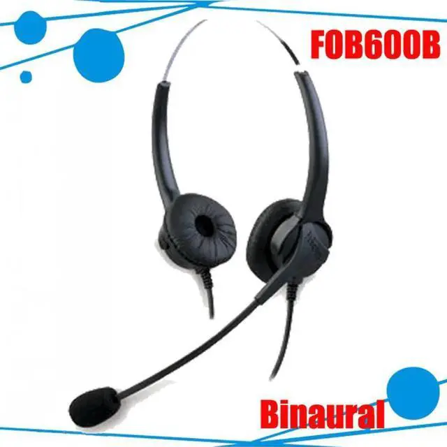 Main image of Aomoproing FOR600B Professional Binaural Best headset for call center telephone corded phone