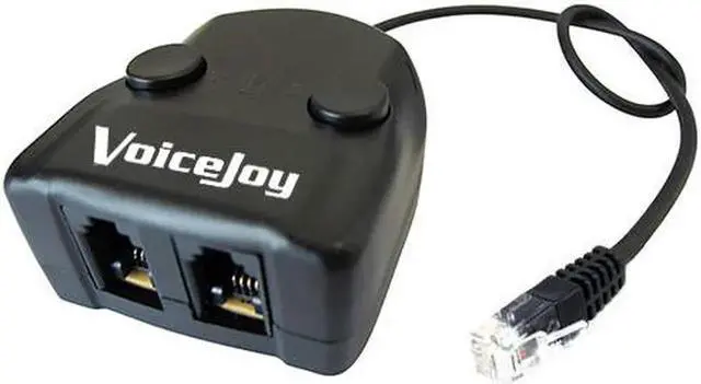 Main image of Aomoproing RJ11/RJ9 Handset/Headset adapter TWO Mute Switch and TWO Volume Adjuster RJ9 Plug to female dual RJ9 splitter