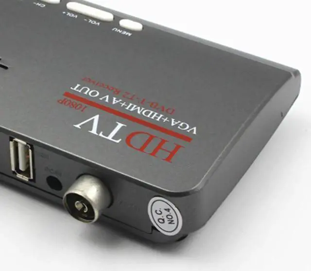 Alt view image 3 of 6 - DVB-T2 Digital TV Signal Receiver Decoder Mini TV Set Top Box with Remote Control Power Adapter