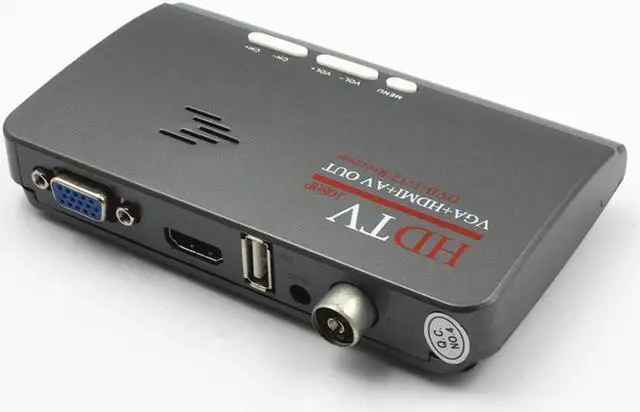 Alt view image 5 of 6 - DVB-T2 Digital TV Signal Receiver Decoder Mini TV Set Top Box with Remote Control Power Adapter