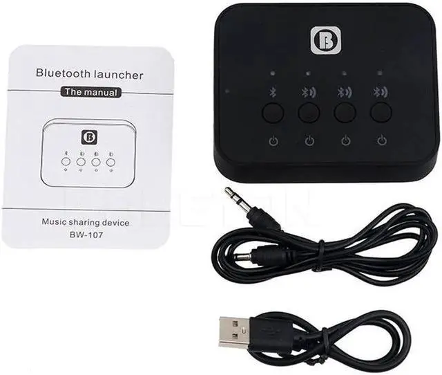 Alt view image 5 of 6 - Low LatencY Bluetooth Transmitter for TV Support aptX Dual Link Wireless Music Audio Adapter for Headphones/Speakers