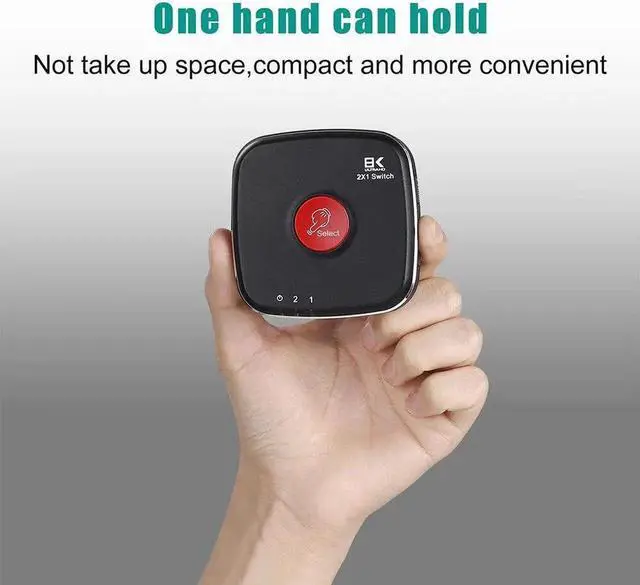 Alt view image 6 of 6 - 2.1 Directional 8K HDMI Switcher supports 8K@60Hz4K@120Hz compatible PS5/PS4 Projector display Blu-ray player Xbox
