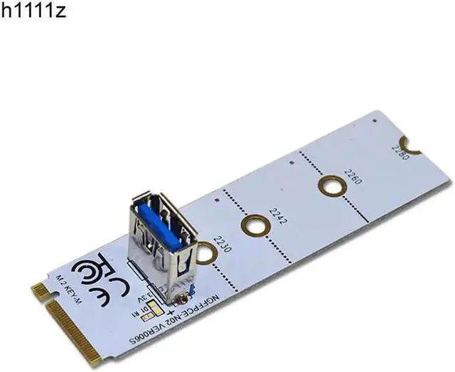 Main image of NGFF to PCI E Riser Card M2 Slot to PCIe Expansion Card USB 3.0 Extender Adapter for Graphics Card for BTC Miner Antminer Mining