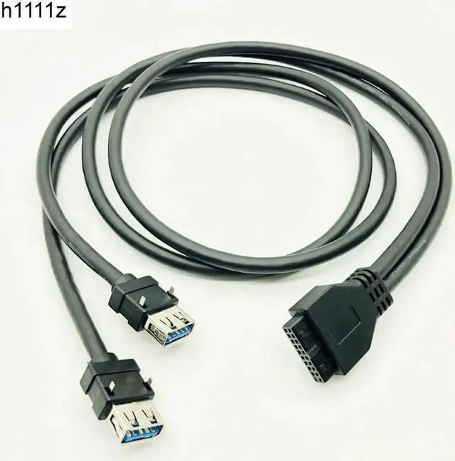Main image of USB 3.0 Front Panel Cable USB Connector Cable USB 3.0 High Speed 20 pin to Dual Ports USB3.0 Hub with Fixed Foot for PC Computer