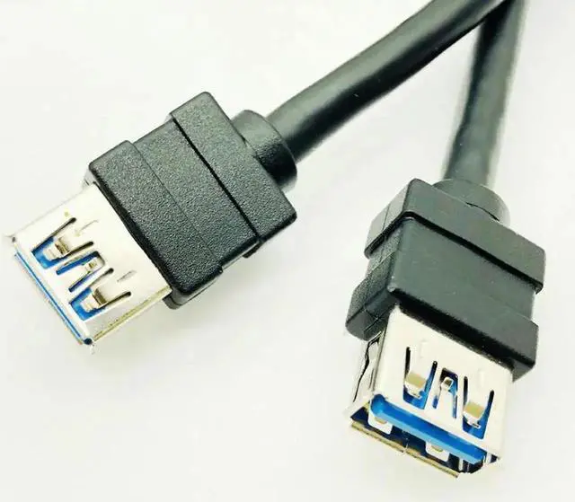 Alt view image 5 of 6 - USB 3.0 Front Panel Cable USB Connector Cable USB 3.0 High Speed 20 pin to Dual Ports USB3.0 Hub with Fixed Foot for PC Computer