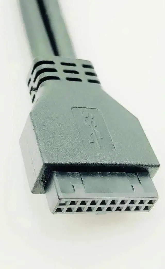 Alt view image 6 of 6 - USB 3.0 Front Panel Cable USB Connector Cable USB 3.0 High Speed 20 pin to Dual Ports USB3.0 Hub with Fixed Foot for PC Computer