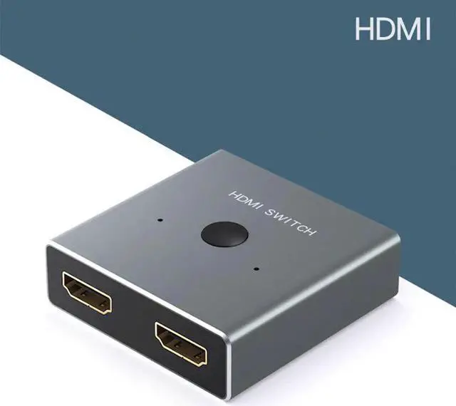Alt view image 2 of 6 - Switch Adapter Spliter HDMI Switcher 1x2 Mini 1 IN 2 OUT Wire Control HD 2.0 4K For XBOX 360 PS4 Smart Android