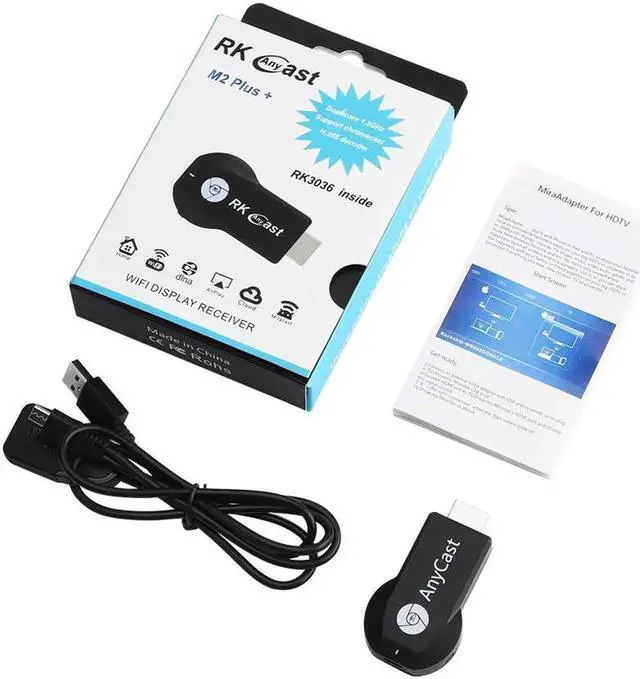 Alt view image 3 of 6 - 1080P WiFi Wireless Mini Display Receiver Dongle HDMI Adapter TV Miracast DLNA Airplay for Smartphone Monitor,Projector