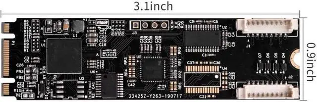 Alt view image 5 of 6 - M.2 B Key and M Key to Rs232 Rs422 Rs485 Db9 Serial Port Card NGFF Add on Cards Small Size