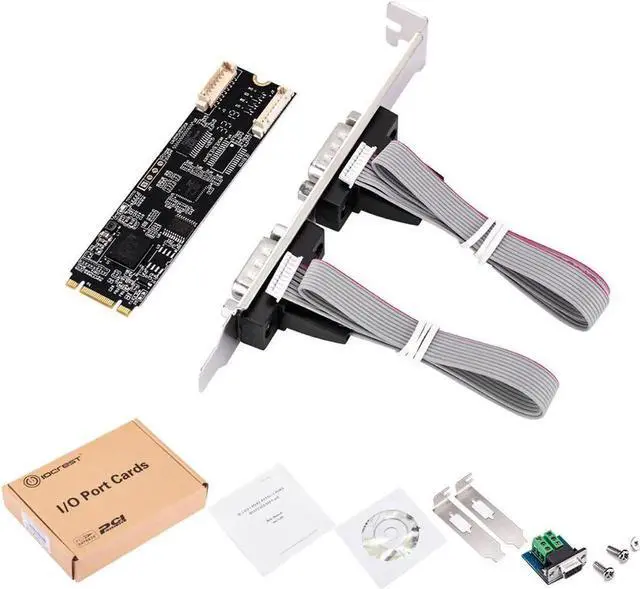 Alt view image 6 of 6 - M.2 B Key and M Key to Rs232 Rs422 Rs485 Db9 Serial Port Card NGFF Add on Cards Small Size