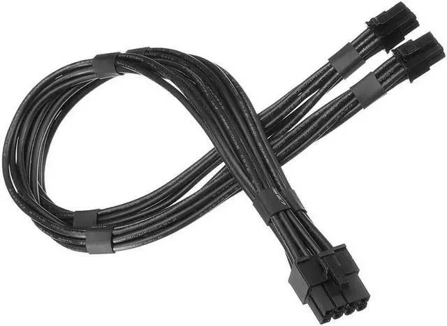 Main image of 16AWG Dual Mini 6 Pin To 8 Pin PCI-e Power Cable For Mac Pro Video Card GTX 1080