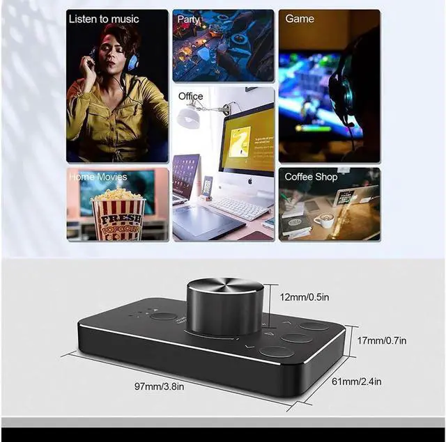 Alt view image 3 of 7 - Controller Knob with 3 Volume Control Modes and One-Click Mute Function Volume Controller Audio Adjuster for MAC/Win7/8/10