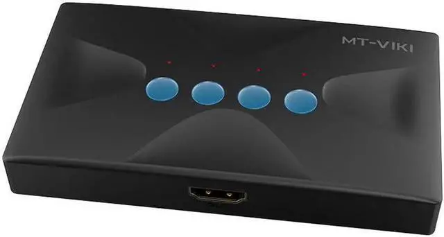 Alt view image 6 of 6 - MT-VIKI 4 Ports KVM Switch USB 4 In 1Out HDMI HD display multi-computer host monitoring mouse keyboard sharing devices MT-HK04