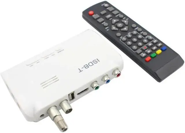 Alt view image 2 of 6 - 1 Set 1080P ISDB-T Digital Terrestrial Convertor TV BOX Receiver PVR + 5dBi Antenna + Remote Control (US Plug Adapter)