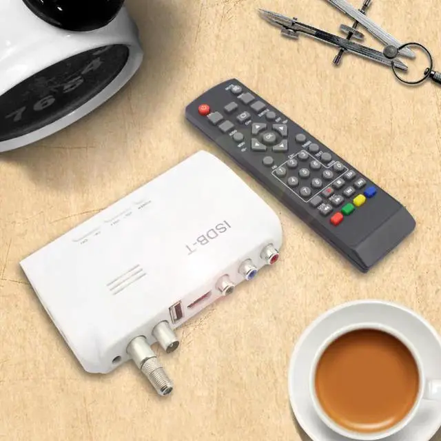 Alt view image 6 of 6 - 1 Set 1080P ISDB-T Digital Terrestrial Convertor TV BOX Receiver PVR + 5dBi Antenna + Remote Control (US Plug Adapter)