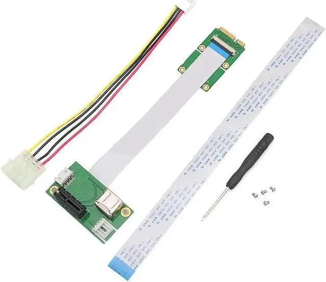 Main image of Mini USB PCI-E to PCI-E Mini 1X Extension Cord Adapter Card with USB Riser Card