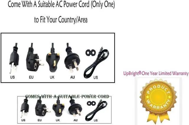 Alt view image 4 of 4 - Global 12V 3.33A AC / DC Adapter For KENMARK GOODMANS PROLINE LCD HD TV HDTV 12VDC 3.3A 12 Volt 3.3 Amp Charger PSU