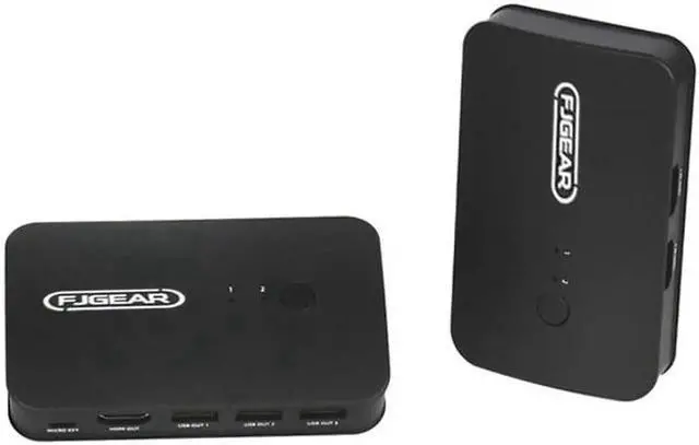 Alt view image 4 of 6 - 2 Ports KVM Switch HDMI-compatible 2 Input 1Output Two Computer Device Share Displayer USB Printer Keyboard Mouse U Disk