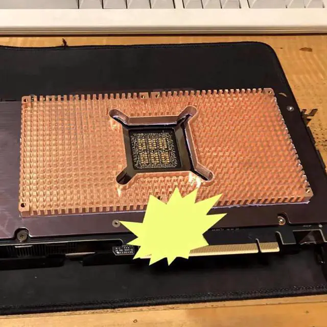 Alt view image 2 of 6 - For RTX 3060 3080 3090 Backplane Pure Copper Heat Sink Graphics Card Memory Auxiliary Radiator 90X180MM Thickness 4MM