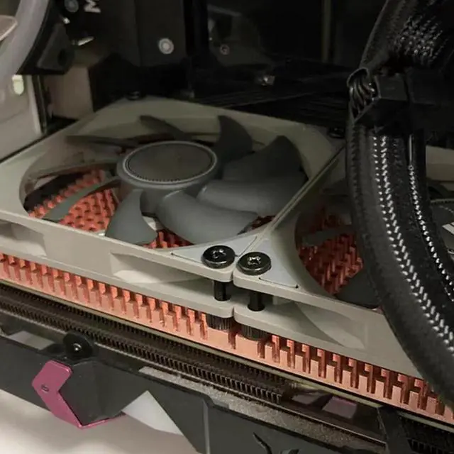 Alt view image 4 of 6 - For RTX 3060 3080 3090 Backplane Pure Copper Heat Sink Graphics Card Memory Auxiliary Radiator 90X180MM Thickness 4MM