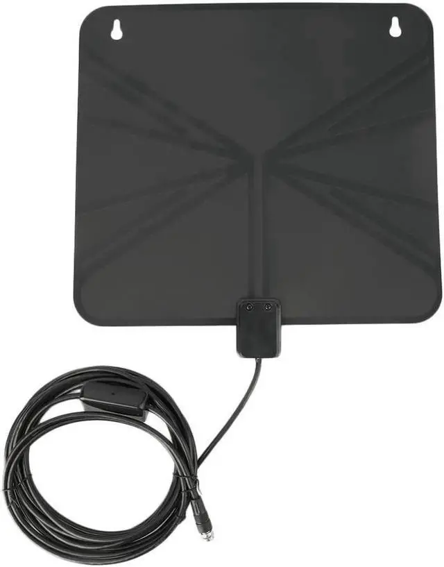 Alt view image 3 of 6 - TV 20-199/200-499/>500 Pcs HDTV Antenna With Amplifier 10ft and 3 ft Bulit In UL Power Adapter Receive UHF/VHF Signals