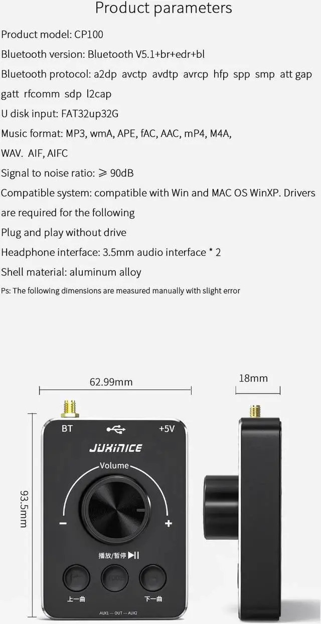 Alt view image 2 of 5 - USB Computer Bluetooth Headset Adapter 5.1 Connected To Wireless Headset Game Full Screen Volume Controller One Button Mute