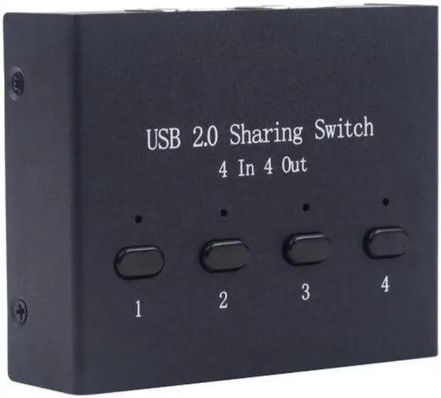 Alt view image 5 of 6 - USB Switch For Xiaomi Mi Box Keyboard Mouse Printer Monitor 4 PCs Sharing 4 Devices USB2.0 Switch