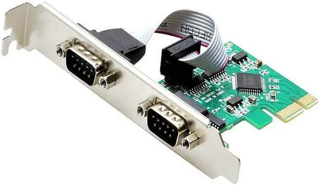 Main image of 2 Port RS232 Serial Port COM to PCI-E PCI Express Riser Card Adapter Converter PCIE adaptator