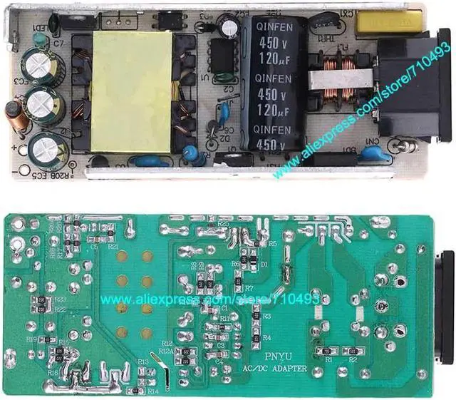 Alt view image 6 of 6 - IC Chip AC-DC 12V 5A 4 Pin Power Adapter Supply 60W 4-Pin 4Pin For LCD TV Monitor Laptop Battery Charger shpping