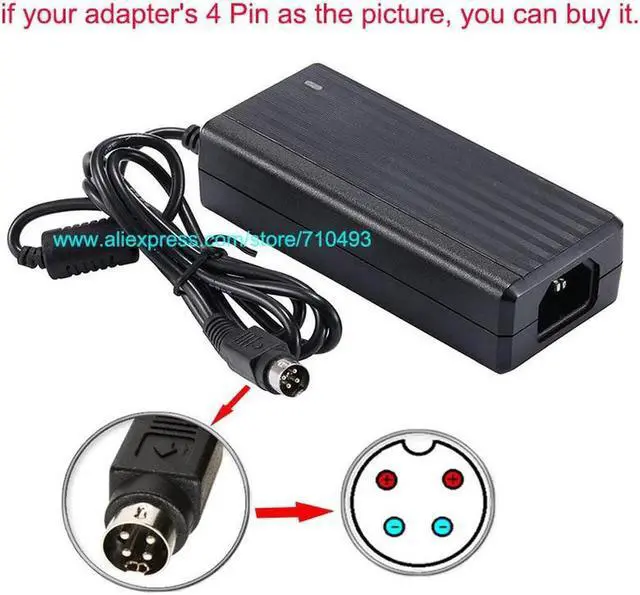 Alt view image 5 of 6 - IC Chip AC-DC 12V 5A 4 Pin Power Adapter Supply 60W 4-Pin 4Pin For LCD TV Monitor Laptop Battery Charger shpping