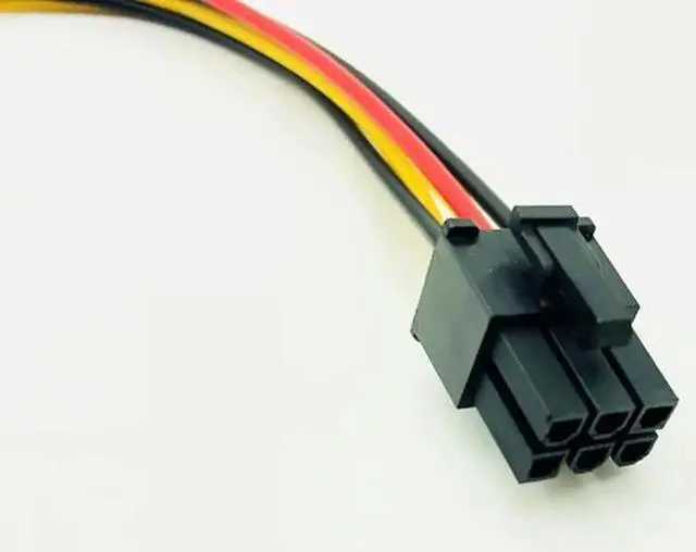 Alt view image 4 of 6 - 5pcs 4Pin Molex to 6Pin PCI-Express PCIE Video Card Power Converter Adapter Cable for Bitcoin Miner Antminer Mining