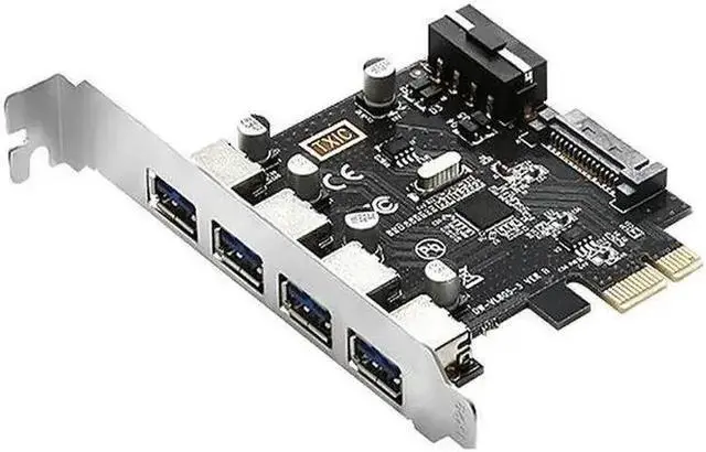 Main image of DIEWU double power supply 4 port usb 3.0 PCIE Riser Combo graphics card pci-e pci express add on card