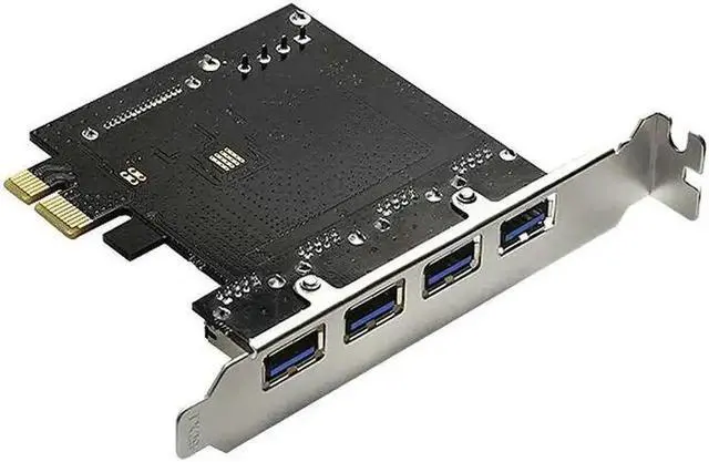 Alt view image 2 of 3 - DIEWU double power supply 4 port usb 3.0 PCIE Riser Combo graphics card pci-e pci express add on card